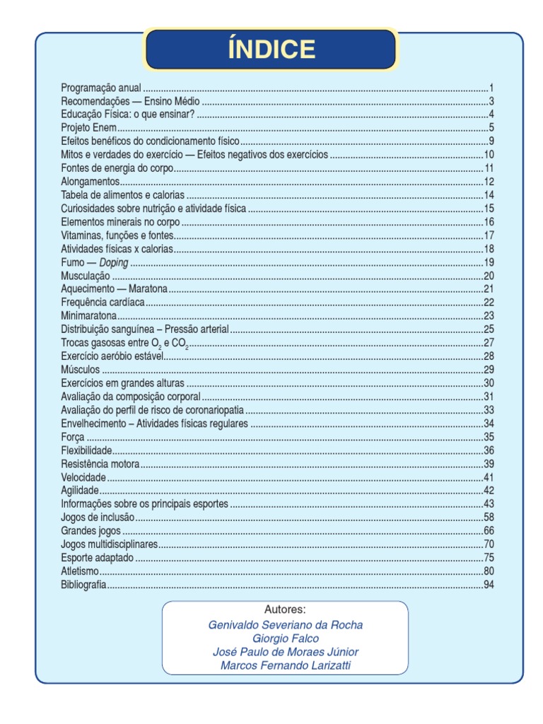 Cad Ensino Medio Educacao Fisica, PDF, Voleibol